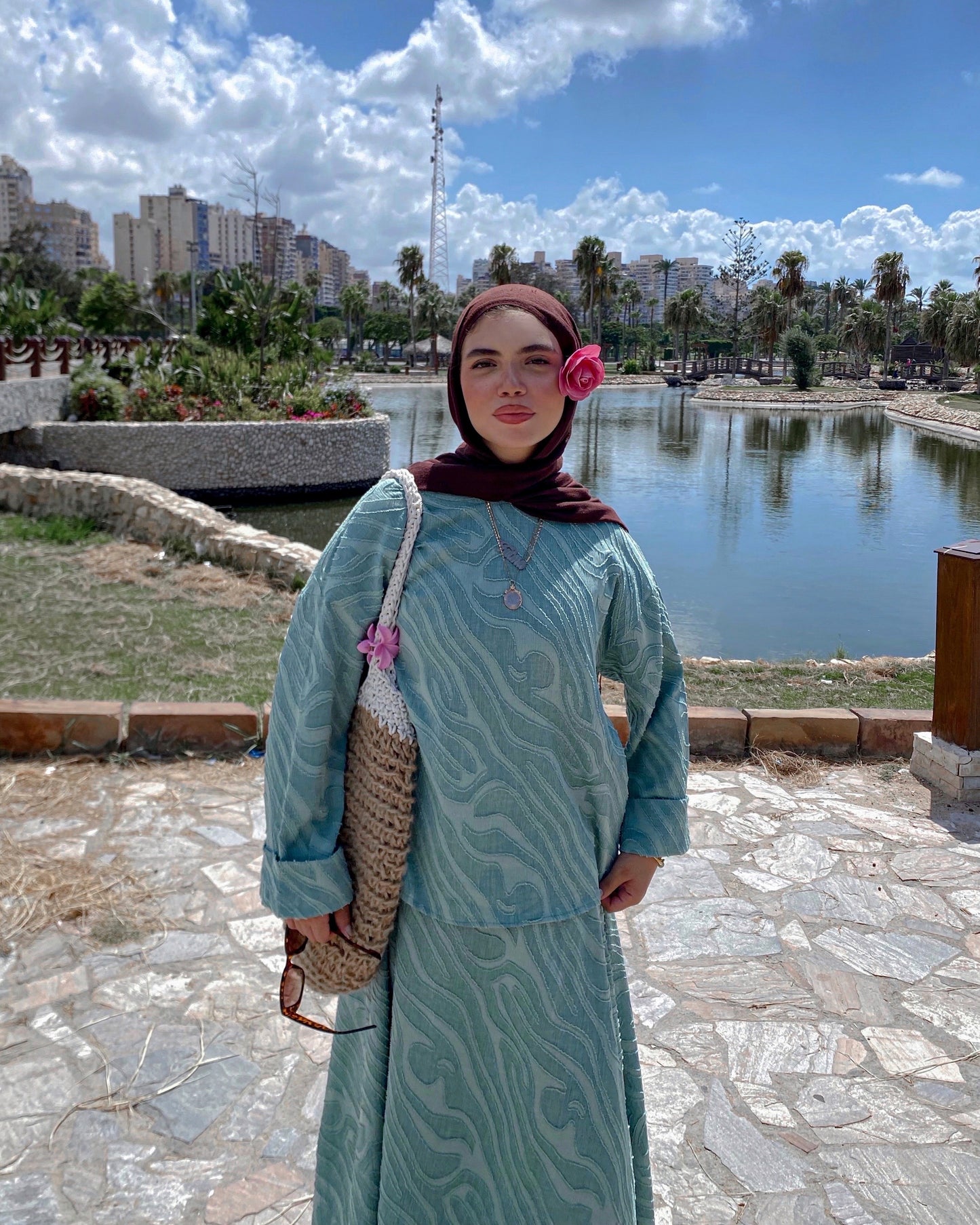 Arwa Mint Green Suit