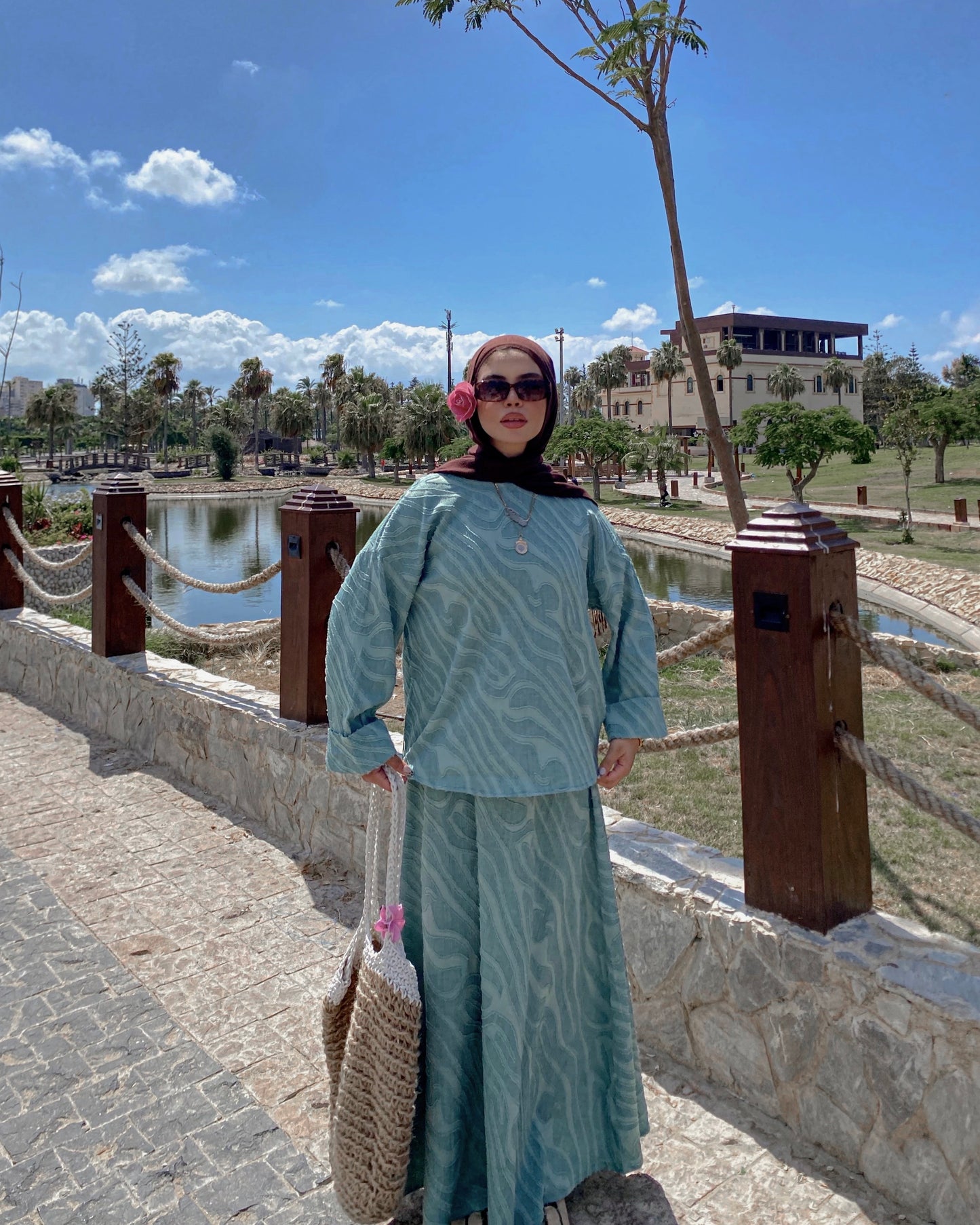 Arwa Mint Green Suit
