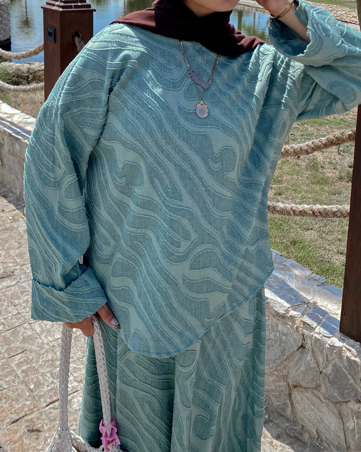 Arwa Mint Green Suit