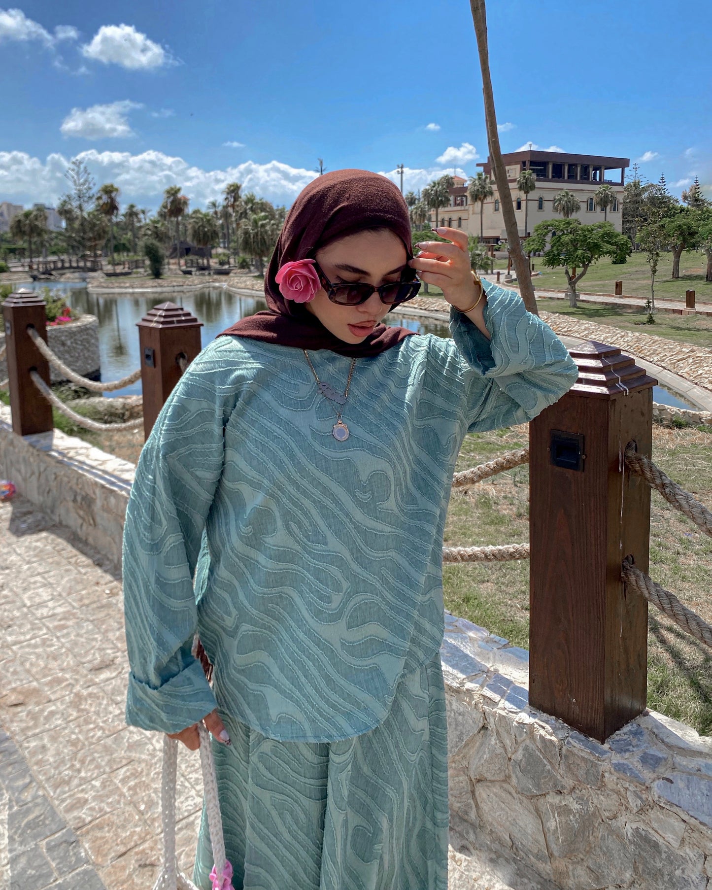 Arwa Mint Green Suit
