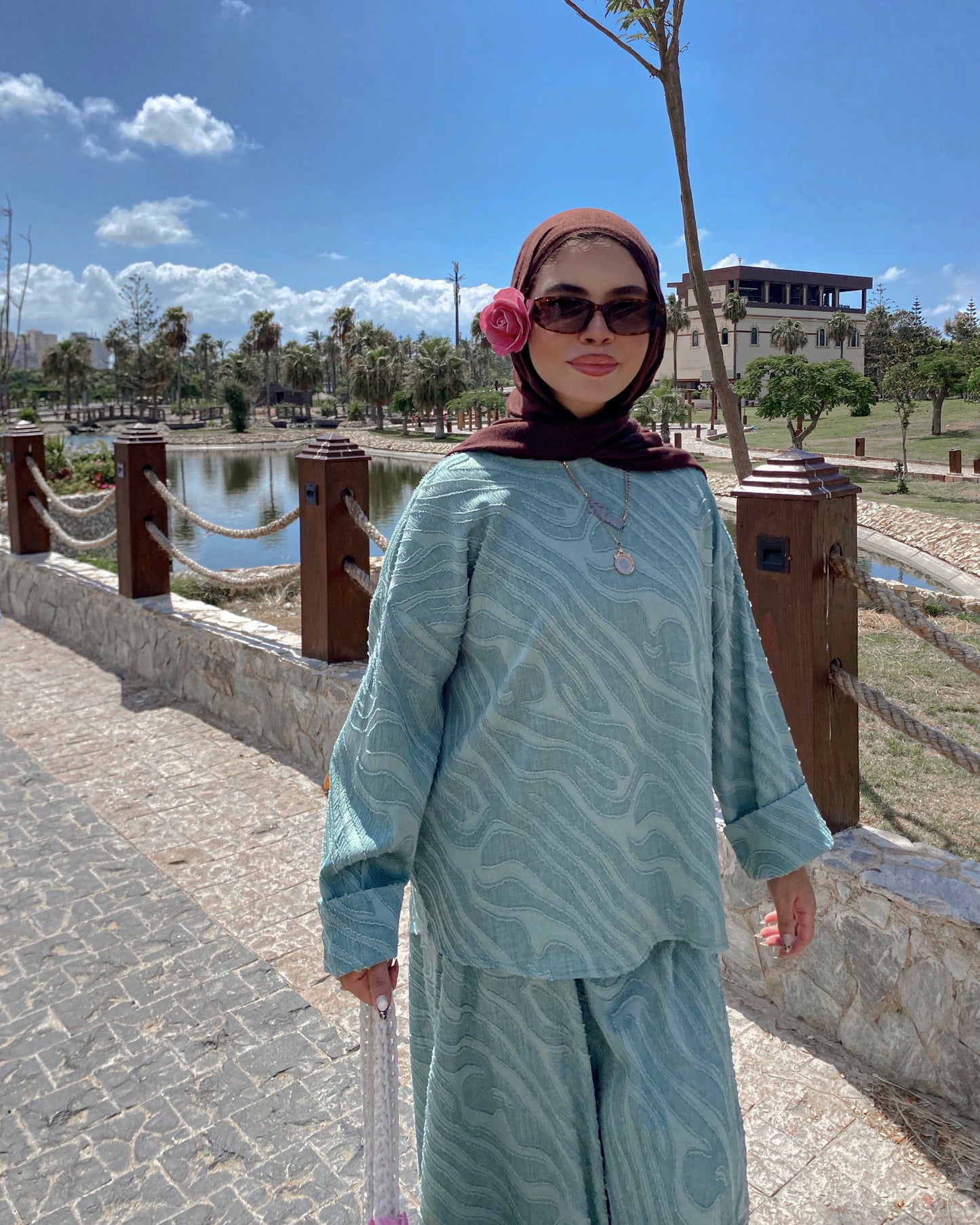 Arwa Mint Green Suit
