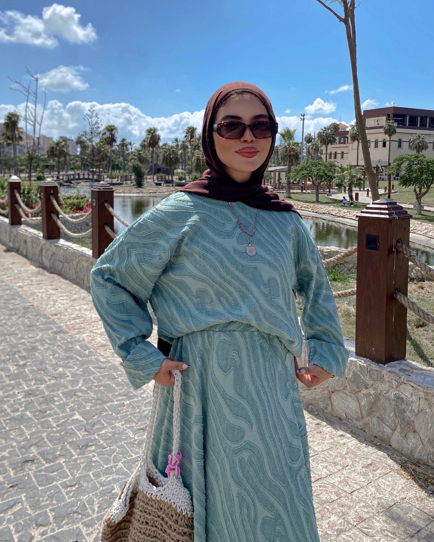 Arwa Mint Green Suit