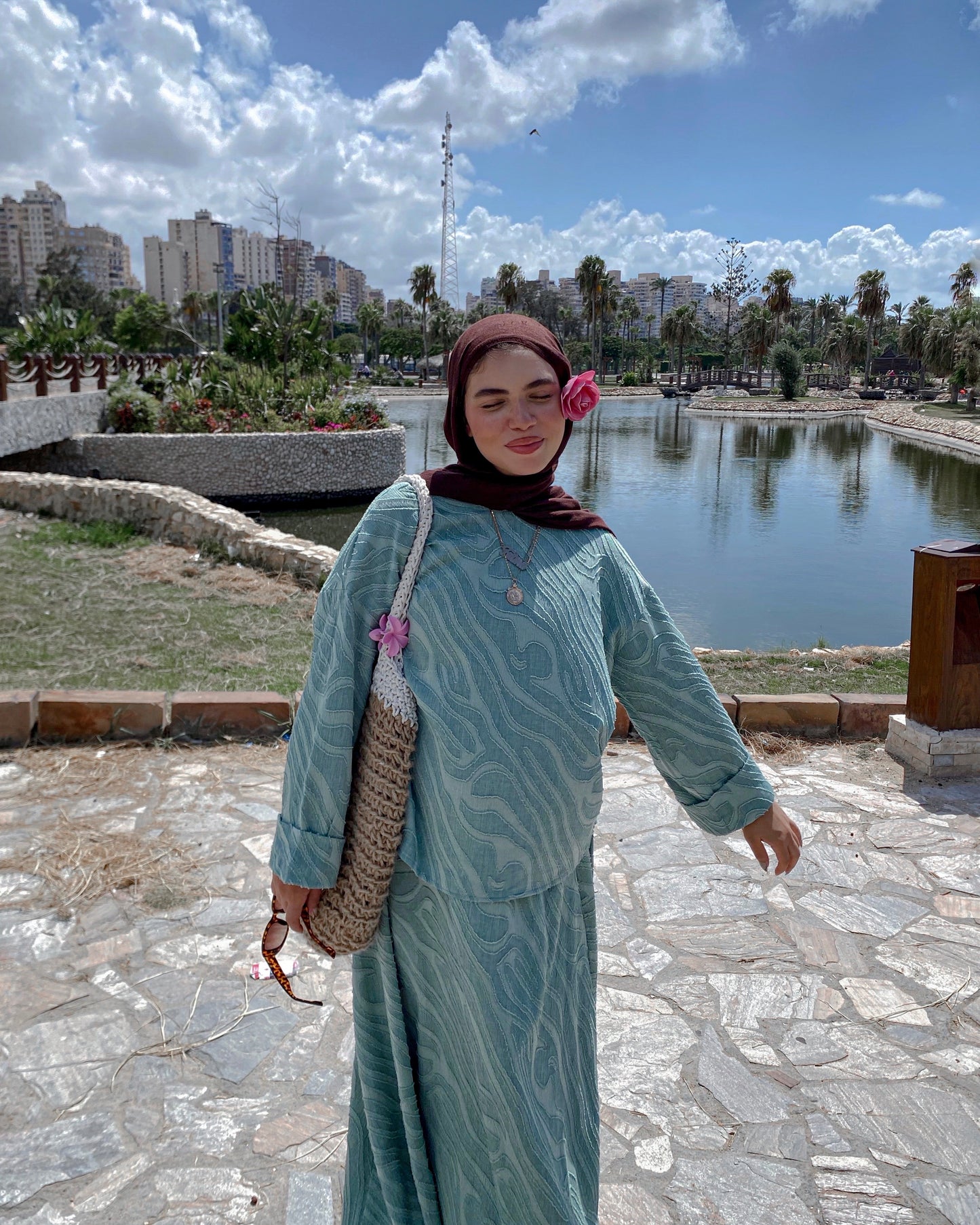 Arwa Mint Green Suit