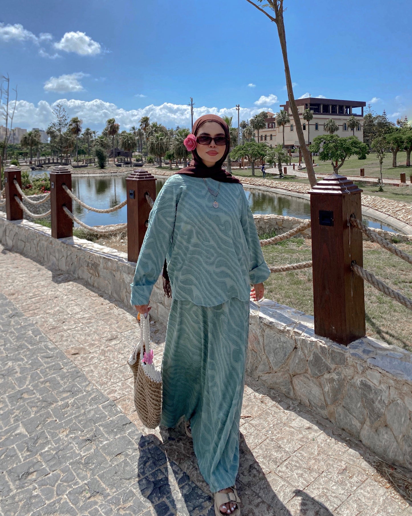 Arwa Mint Green Suit