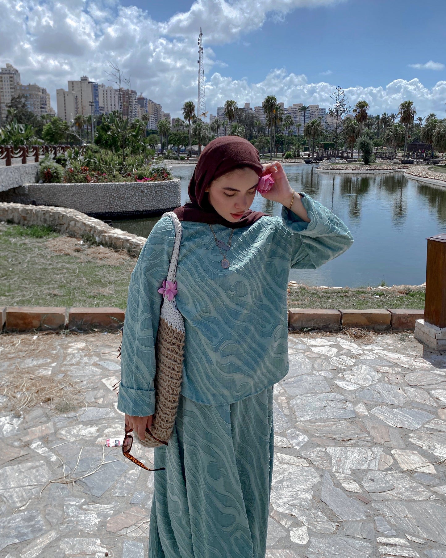 Arwa Mint Green Suit