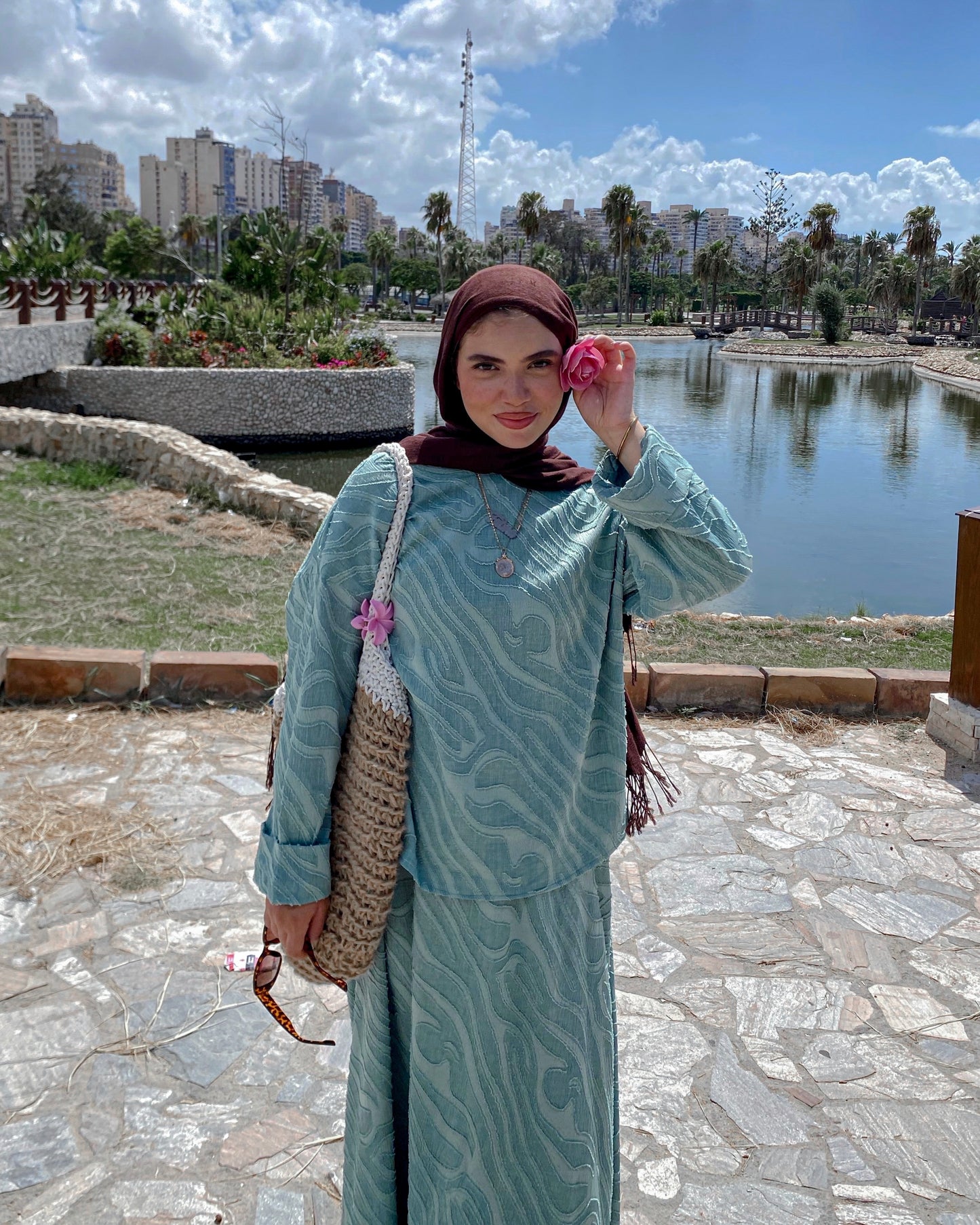 Arwa Mint Green Suit