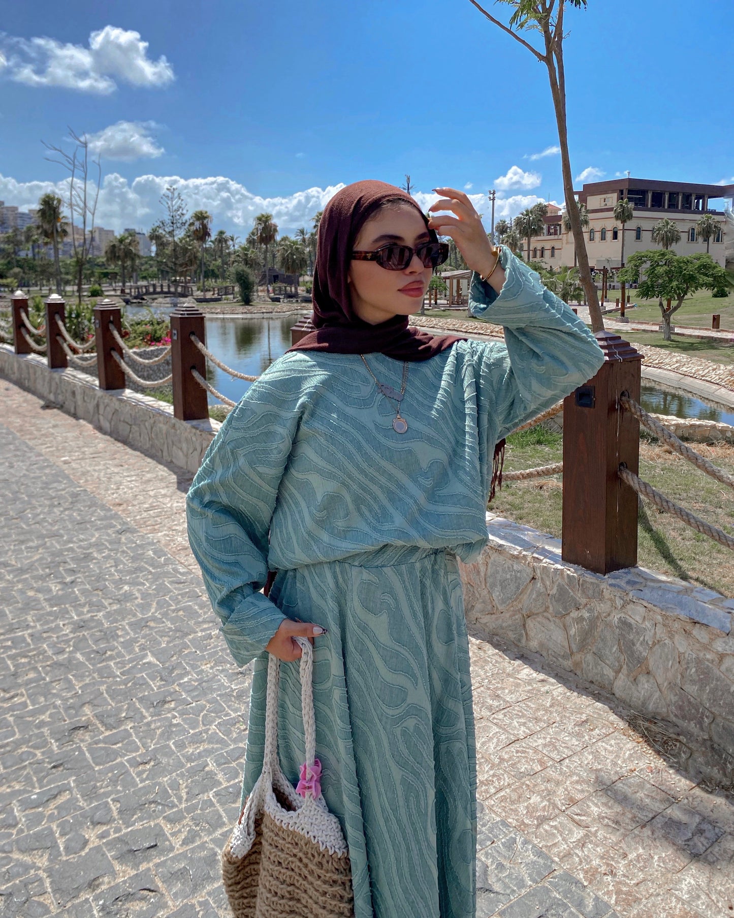 Arwa Mint Green Suit