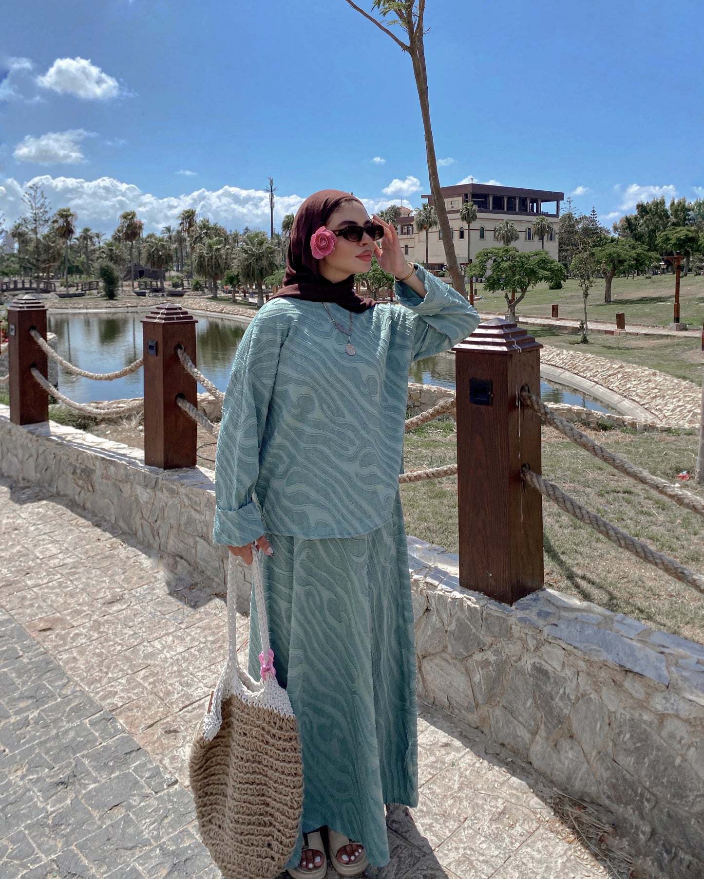Arwa Mint Green Suit