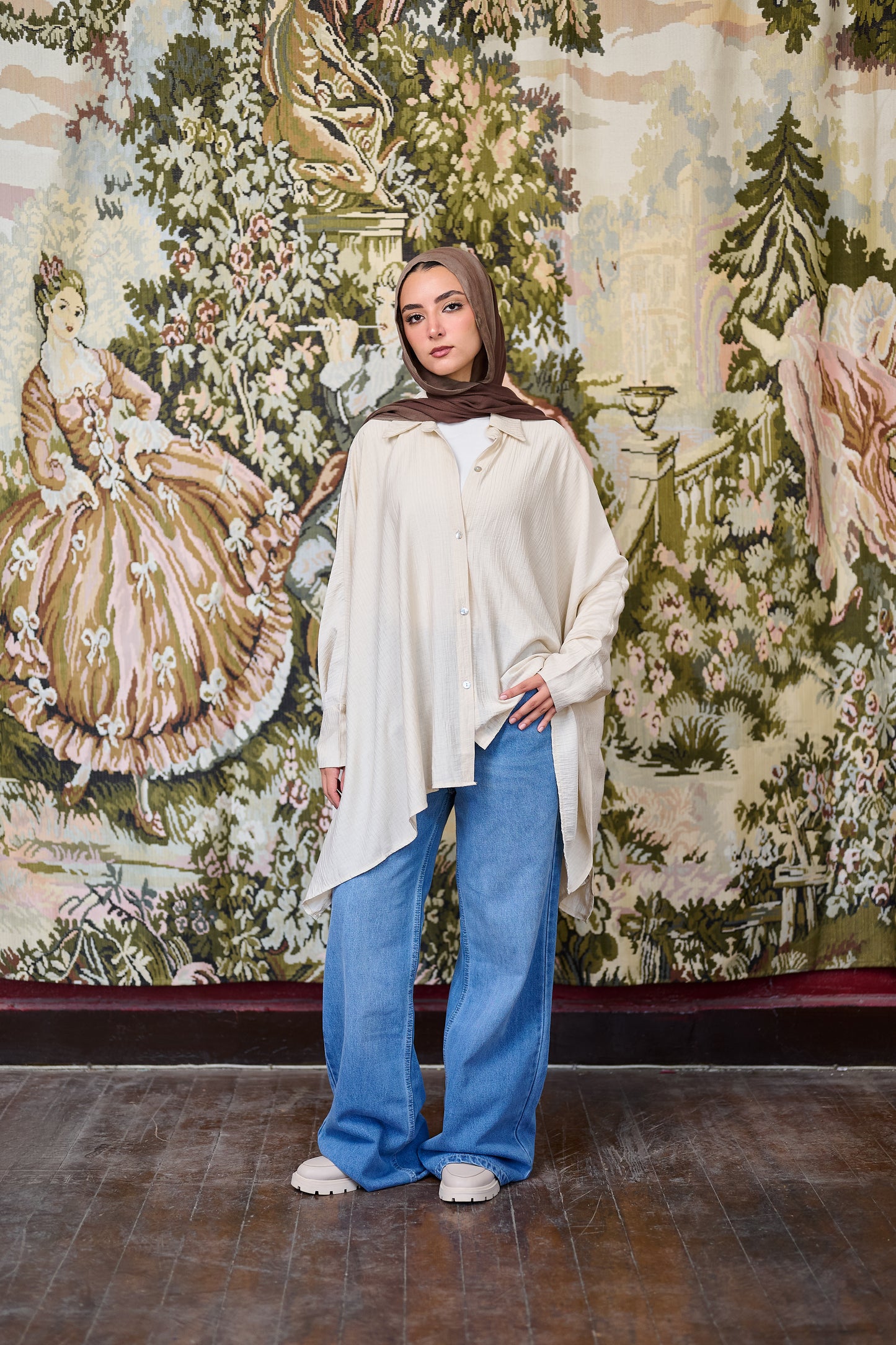 Roqa Beige Blouse