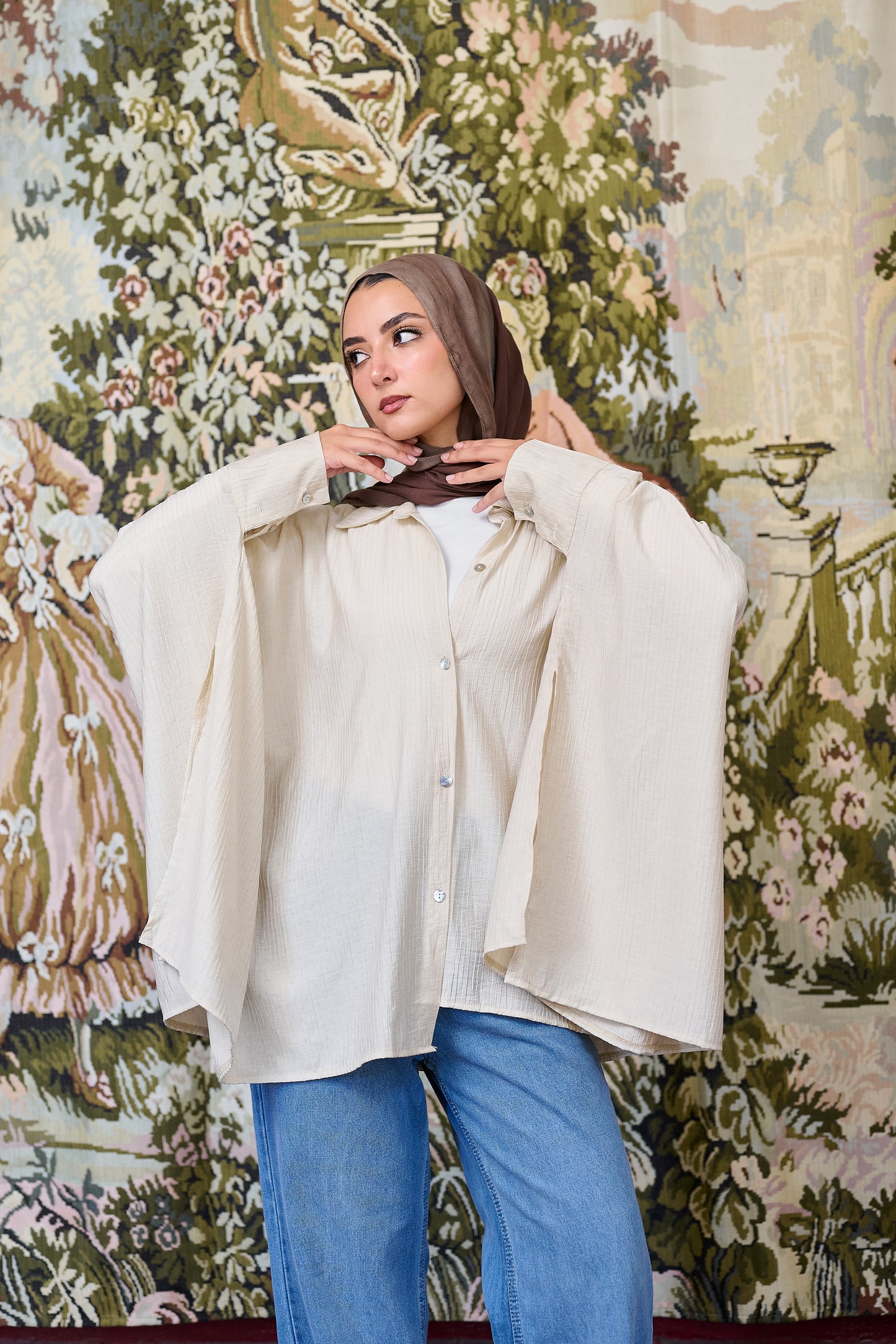 Roqa Beige Blouse