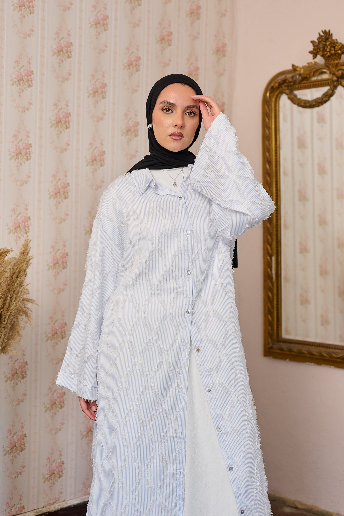 Wham Striped Baby Blue Long shirt