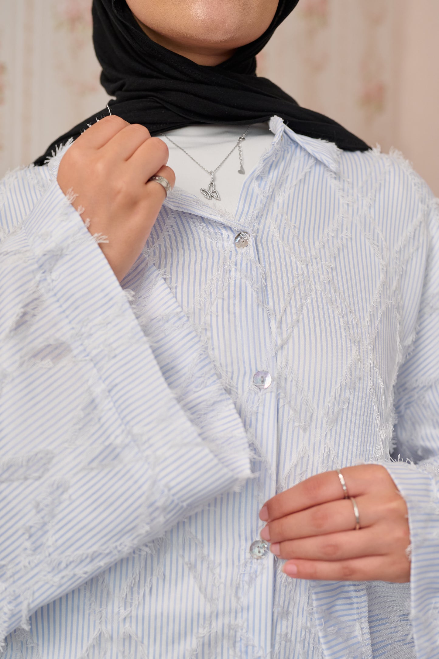 Wham Striped Baby Blue Long shirt