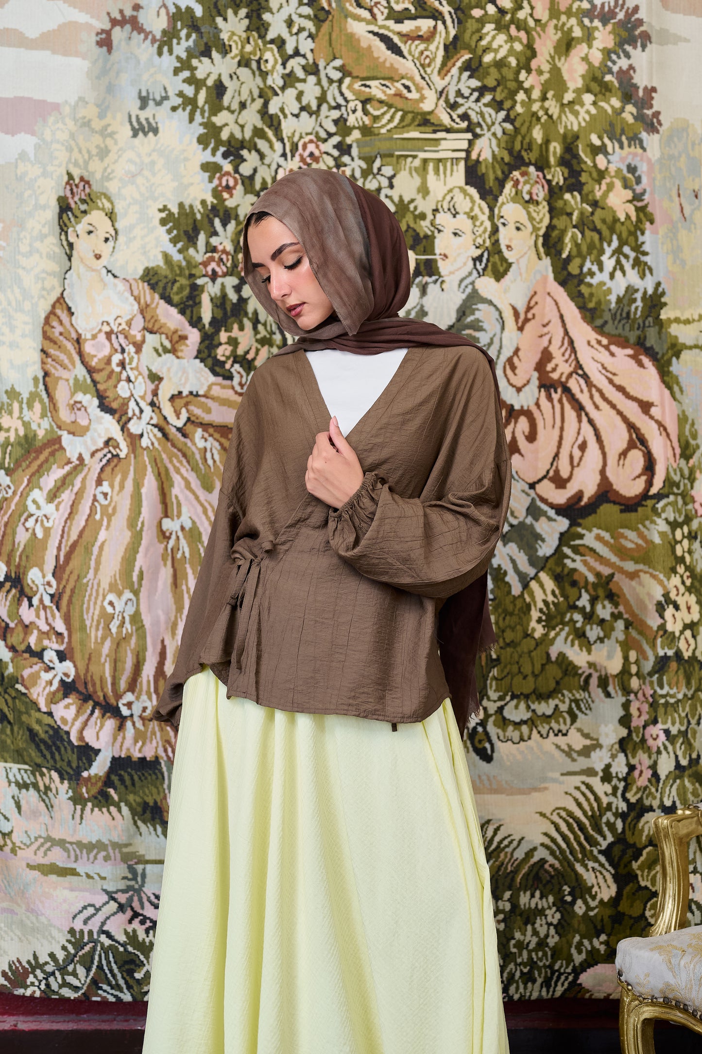 Wham Brown blouse