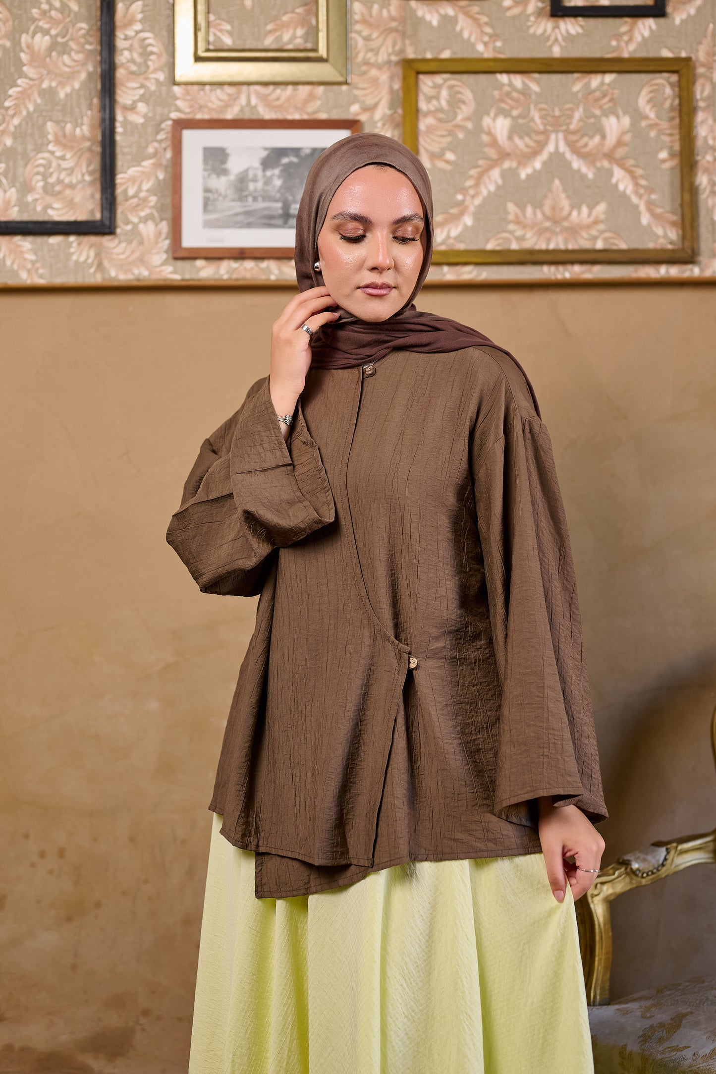 Boya Brown blouse