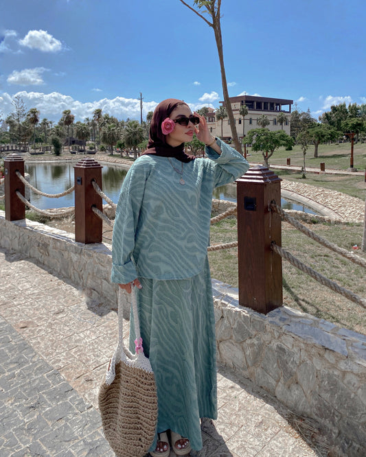 Arwa Mint Green Suit